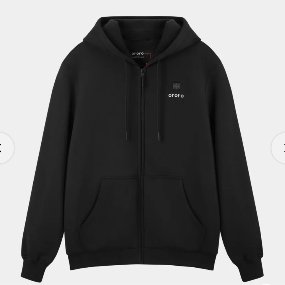 Ororo Black Zip-Up Hoodie - Picture 3 of 11